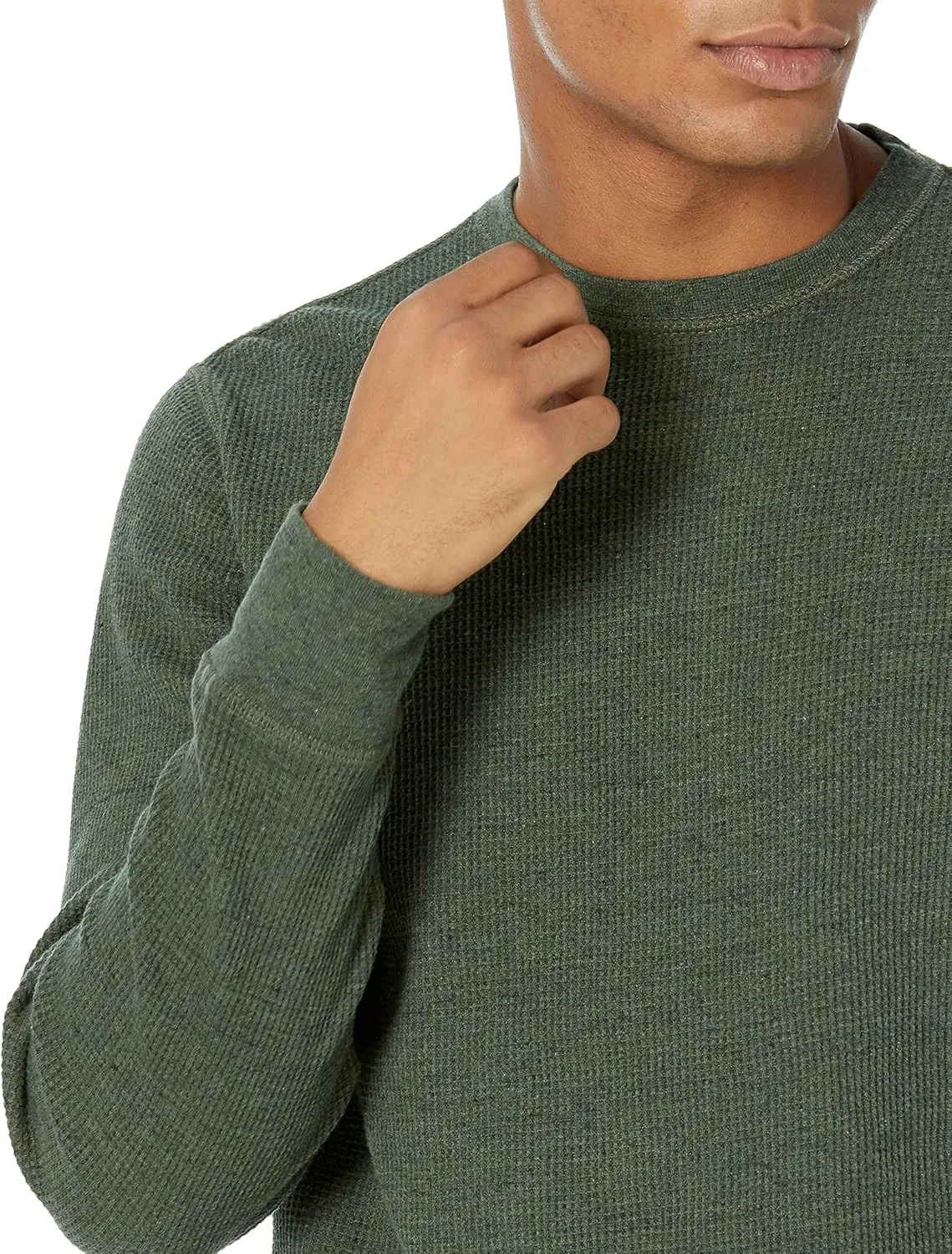 Amazon Essentials Men's Long Sleeve Slim-Fit Waffle Shirt