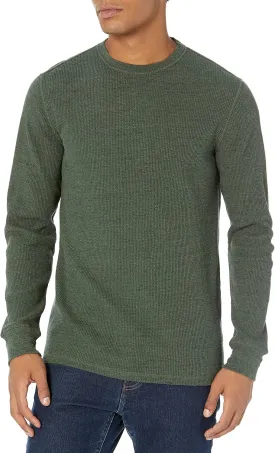 Amazon Essentials Men's Long Sleeve Slim-Fit Waffle Shirt