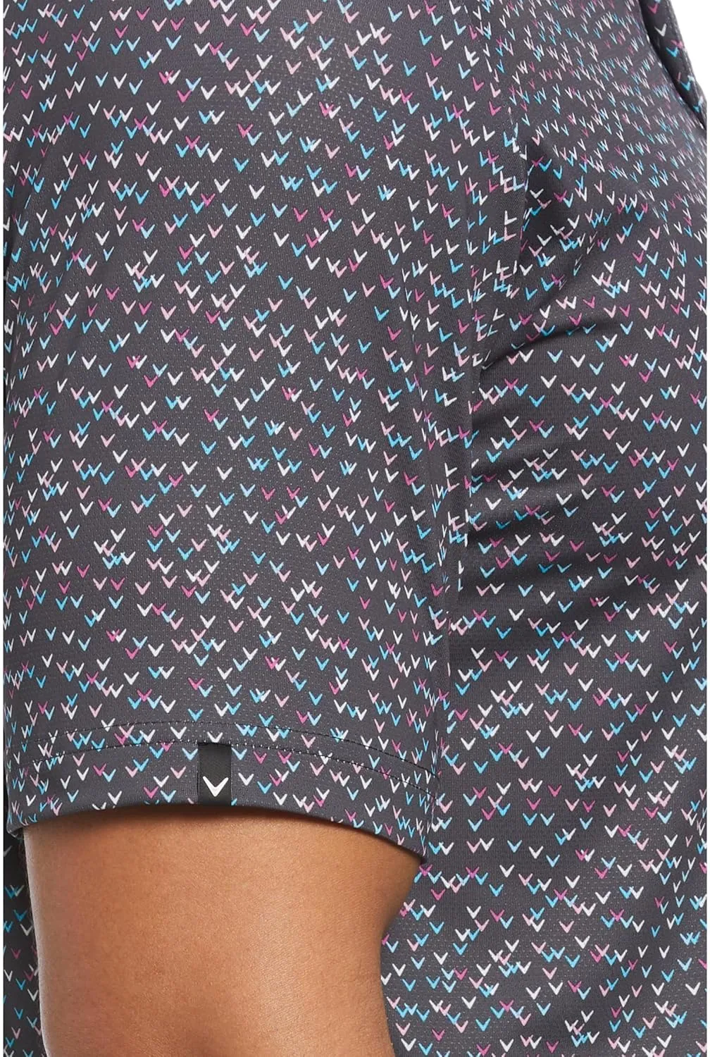 Callaway All-Over Chevron Confetti Print Polo