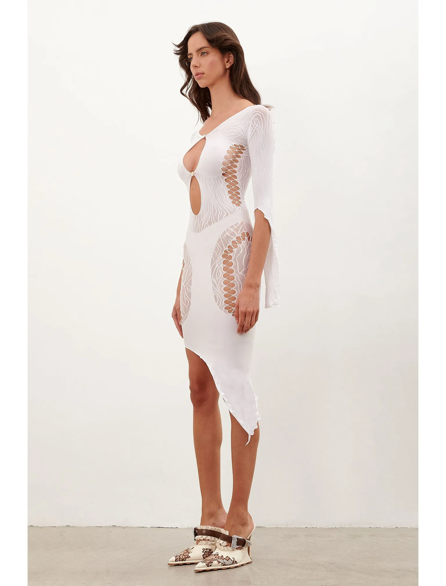 Charlotte Dress Optic White
