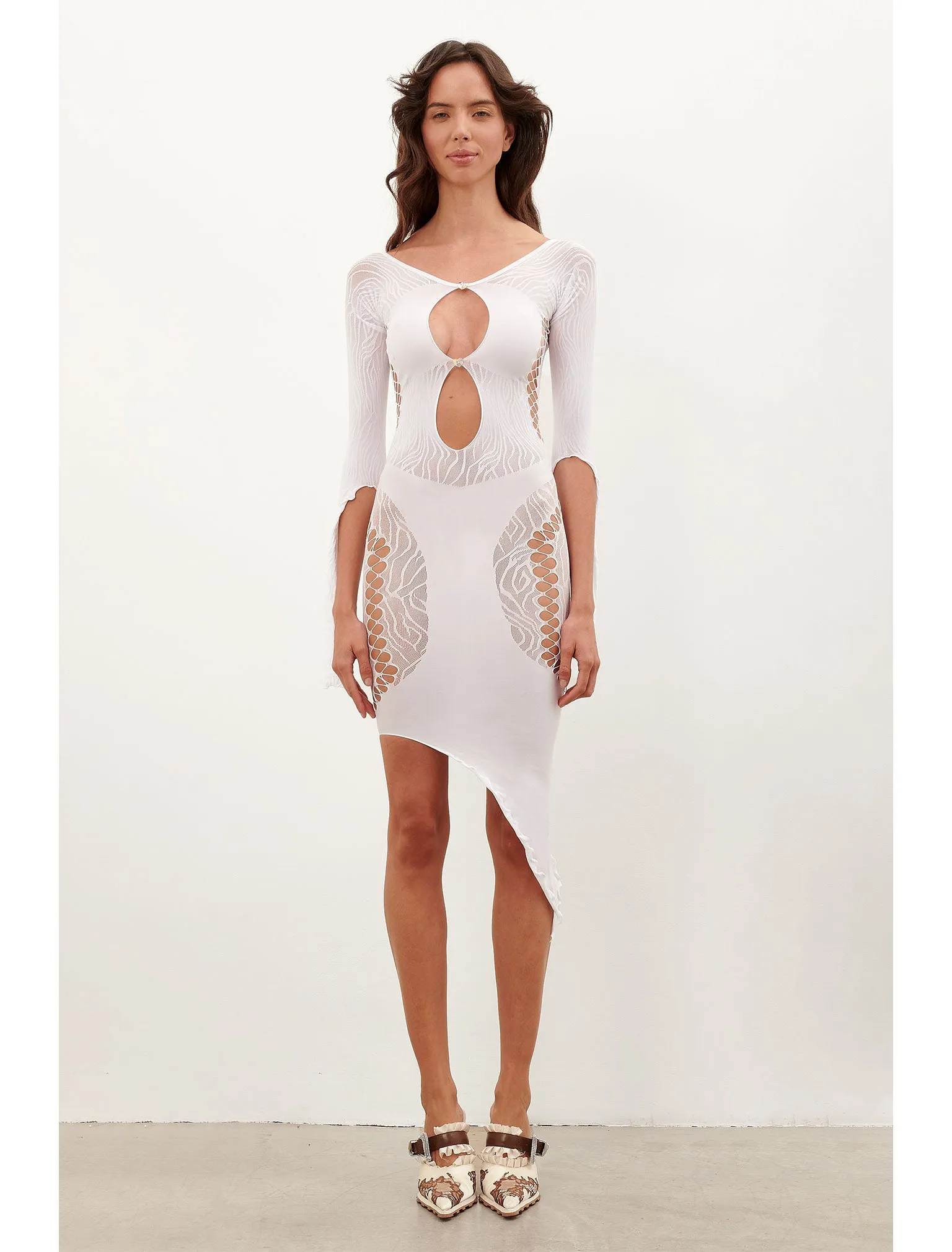 Charlotte Dress Optic White