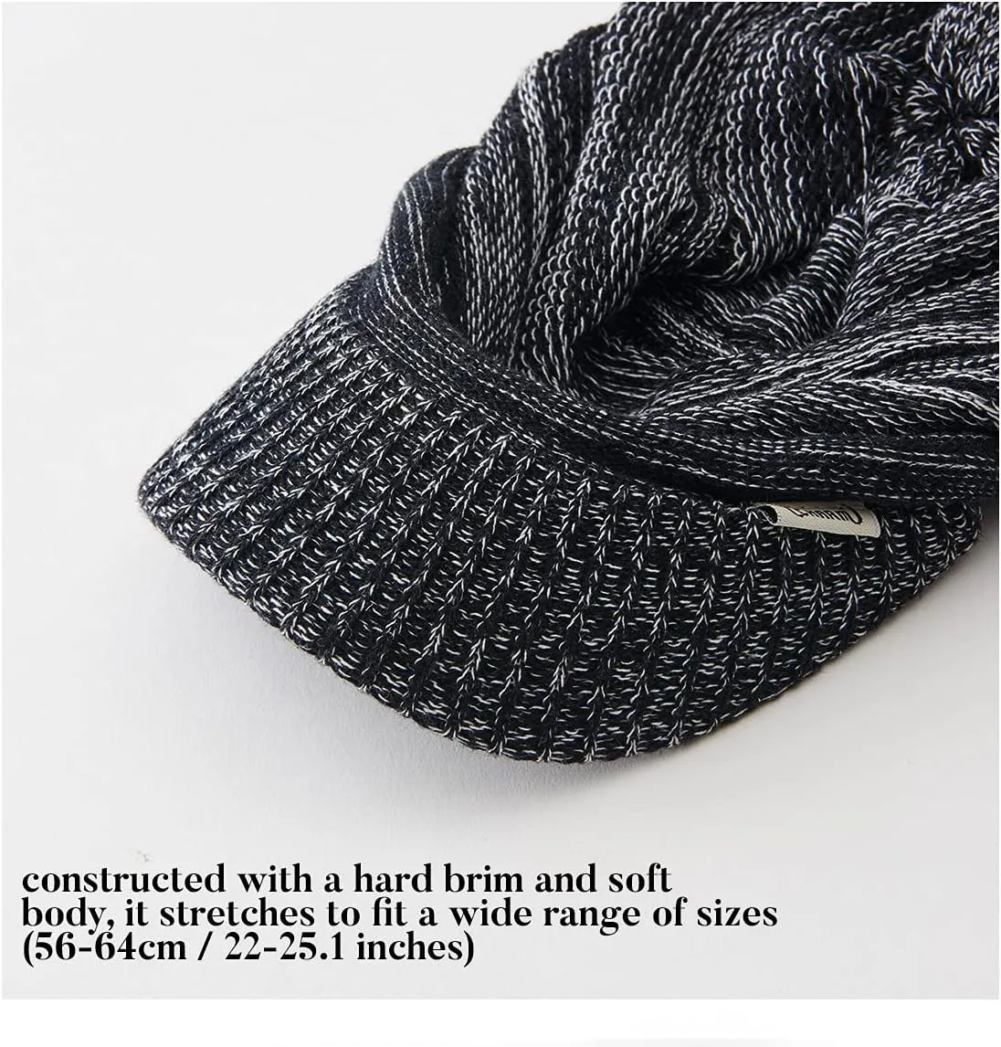 CHARM Mens Summer Knit Beanie Hat - Womens Slouchy Visor Cap Winter Baggy Slouch Knit