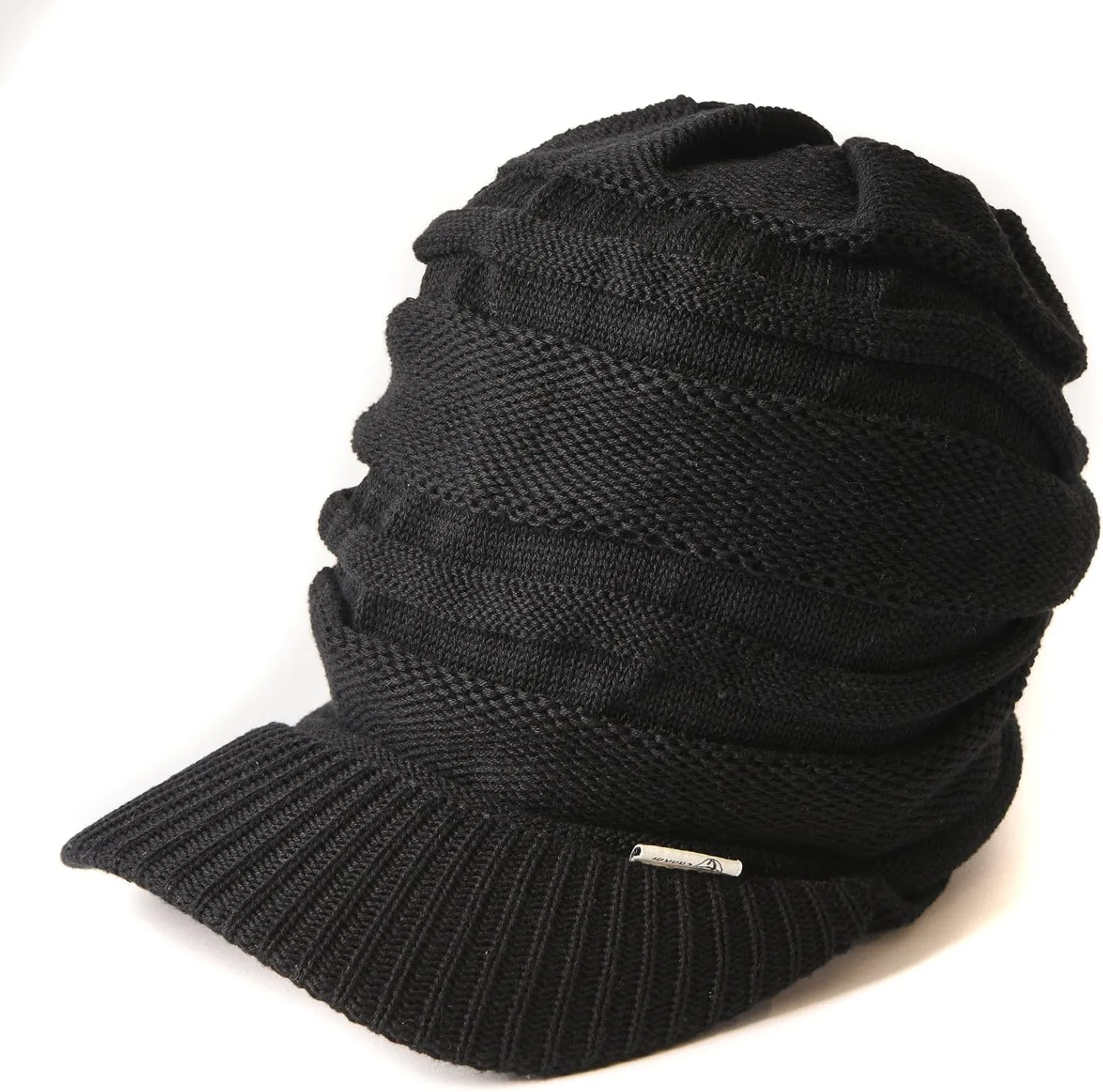 CHARM Mens Summer Knit Beanie Hat - Womens Slouchy Visor Cap Winter Baggy Slouch Knit