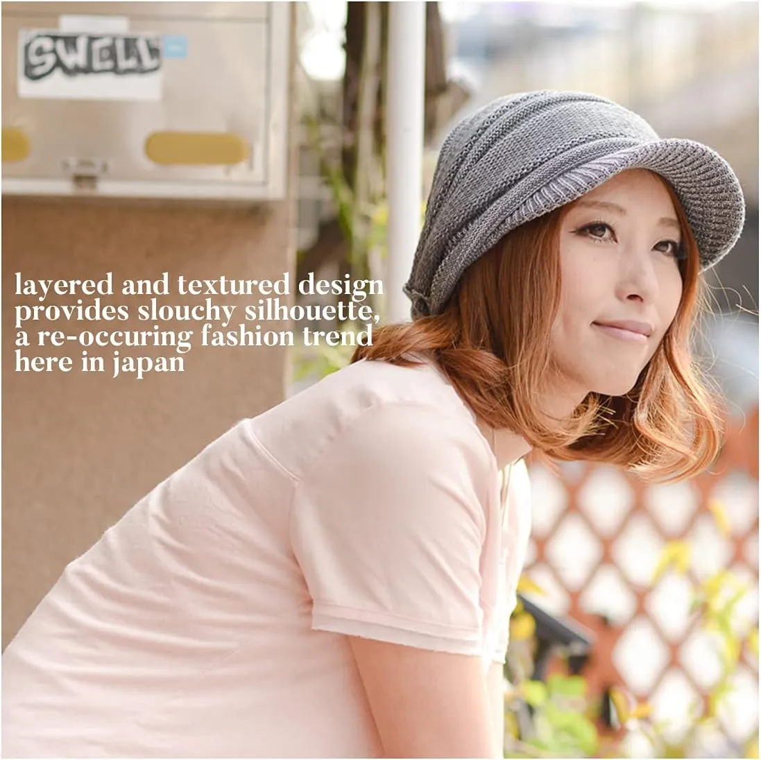 CHARM Mens Summer Knit Beanie Hat - Womens Slouchy Visor Cap Winter Baggy Slouch Knit