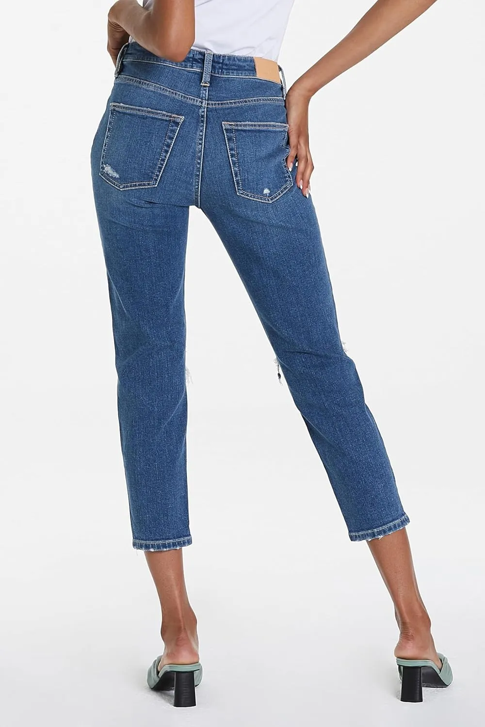 DEAR JOHN Roxie High Rise Cropped Leg Women's Mom Jeans