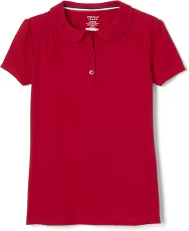 French Toast Girls' Short Sleeve Peter Pan Collar Polo