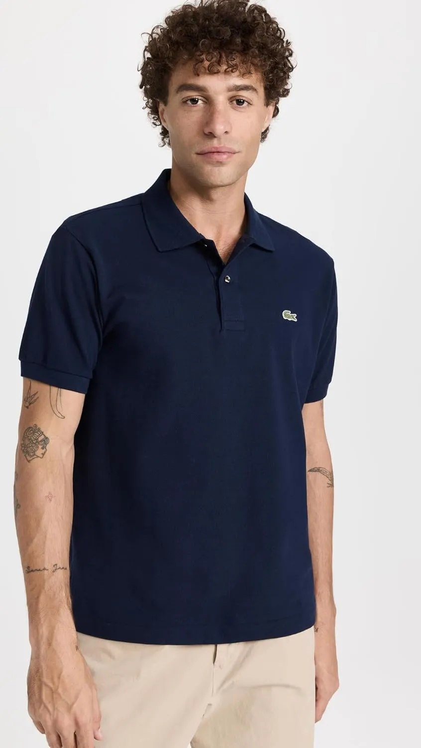 Lacoste Men's Short Sleeved Ribbed Collar Shirt