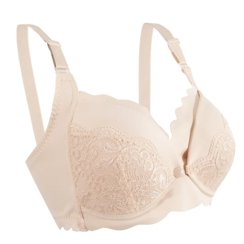 Okus - Elegant Seamless Maternity & Nursing Bra - Beige