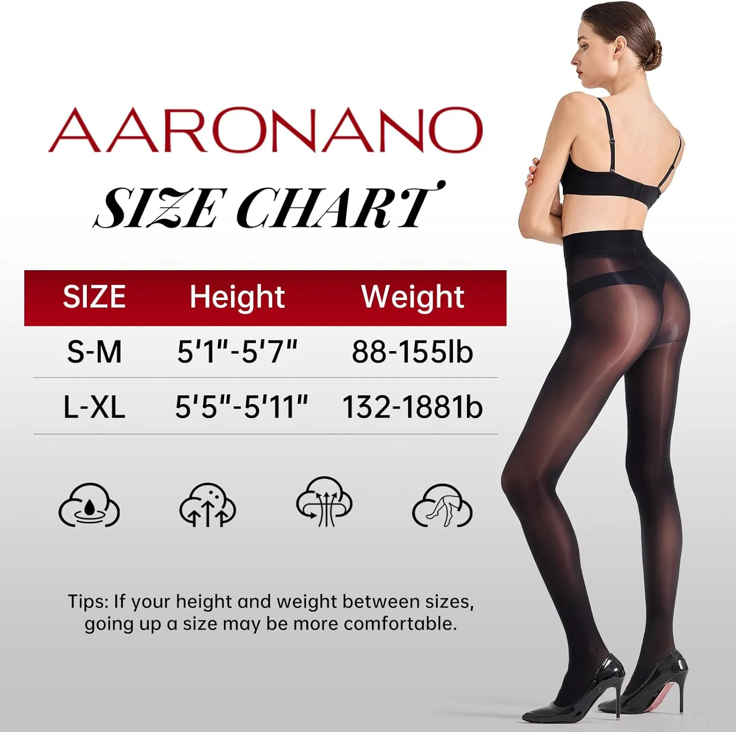 Shiny Pantyhose for Women Shimmer Sheer Tights Silk Oil High Waist Stockings