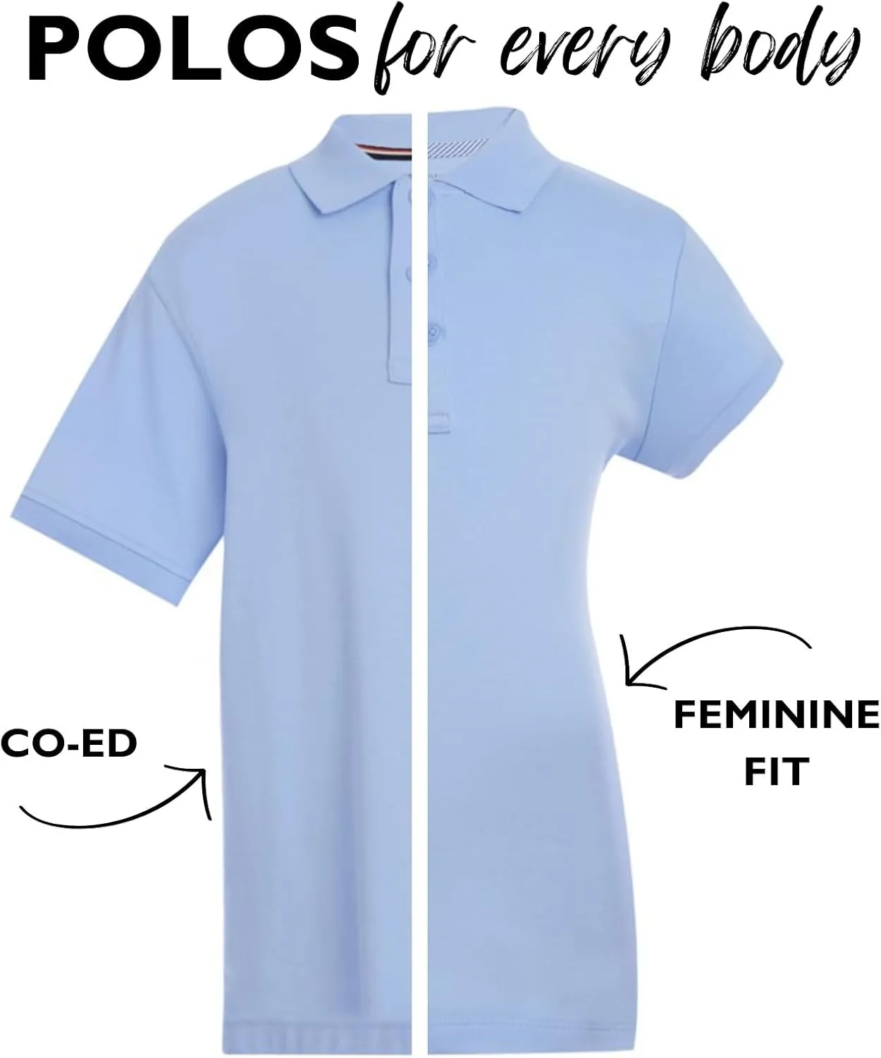 Tommy Hilfiger Kids' Long Sleeve Pique Co-ed Polo Collar Shirt
