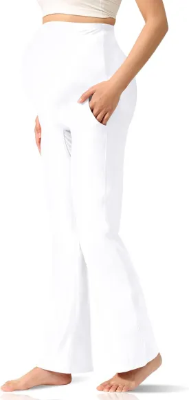 Women's Maternity Leggings Over The Belly Pregnancy with Pockets Yoga Pants Active Wear Tights Pants Workout
