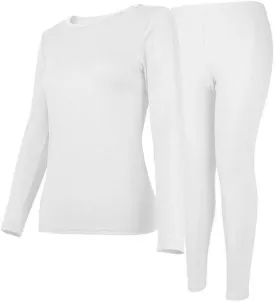 Womens Thermal Underwear Set Long Johns with Fleece Lined Ultra Soft Top & Bottom Base Layer Thermals for Women