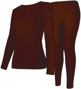 Womens Thermal Underwear Set Long Johns with Fleece Lined Ultra Soft Top & Bottom Base Layer Thermals for Women